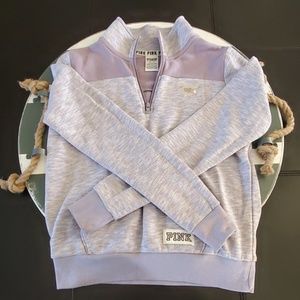 PINK 3/4 zip pullover. Sz XS